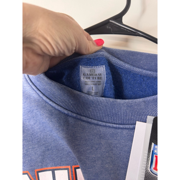 Women's Gameday Couture Chicago Bears Sweatshirt Size L Blue oversized - Picture 2 of 3